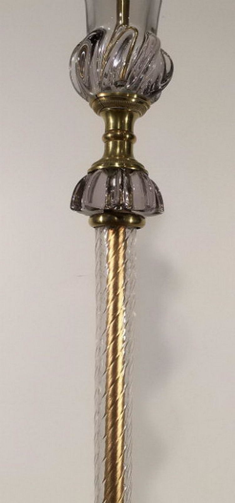Attributed To Barovier & Toso. Murano Glass Floor Lamp. Circa 1940 photo vinterior
