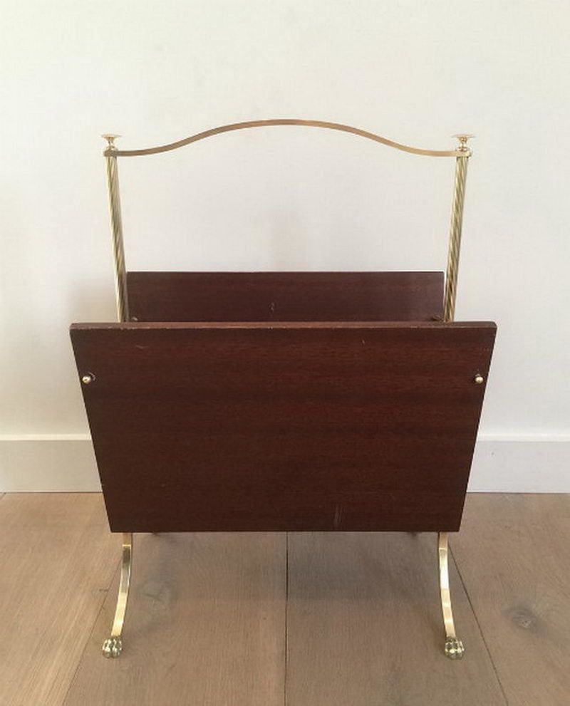 Maison Jansen. Magazine Rack With Claw Feet. Circa 1940 photo for sale