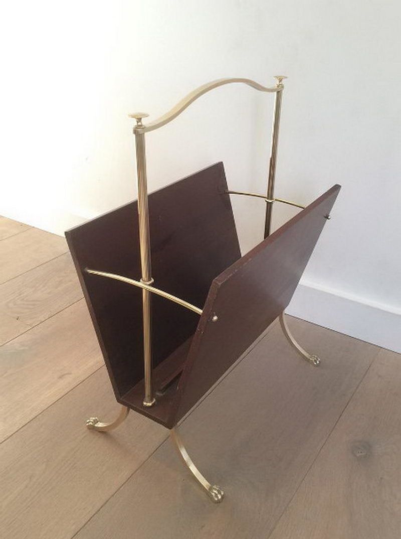 Maison Jansen. Magazine Rack With Claw Feet. Circa 1940 photo 660.0