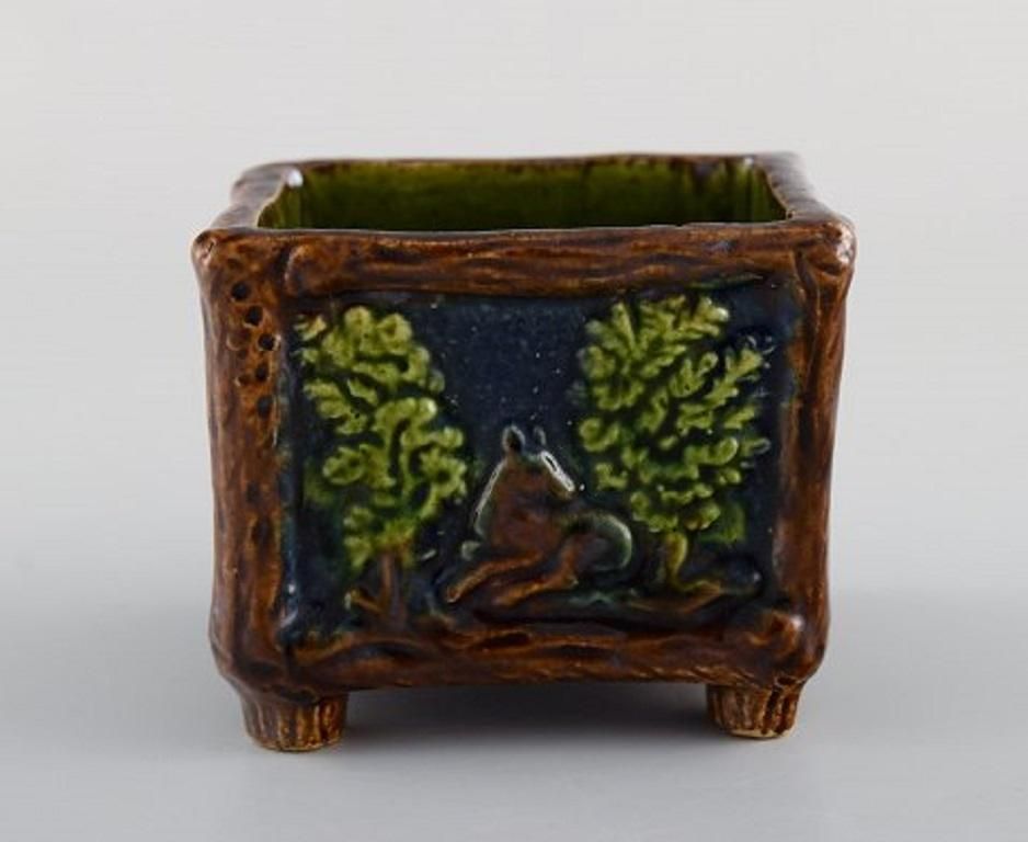 Karl Holst For Höganäs, A Pair Of Antique Art Nouveau Bowls In Glazed Ceramics photo Home Decor