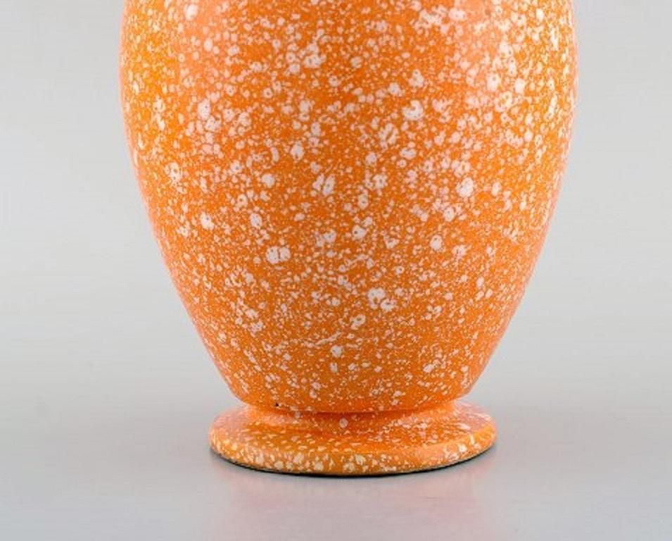 Andre Fau For Boulogne, Art Deco Vase In Glazed Ceramics, 1940s photo Home Decor