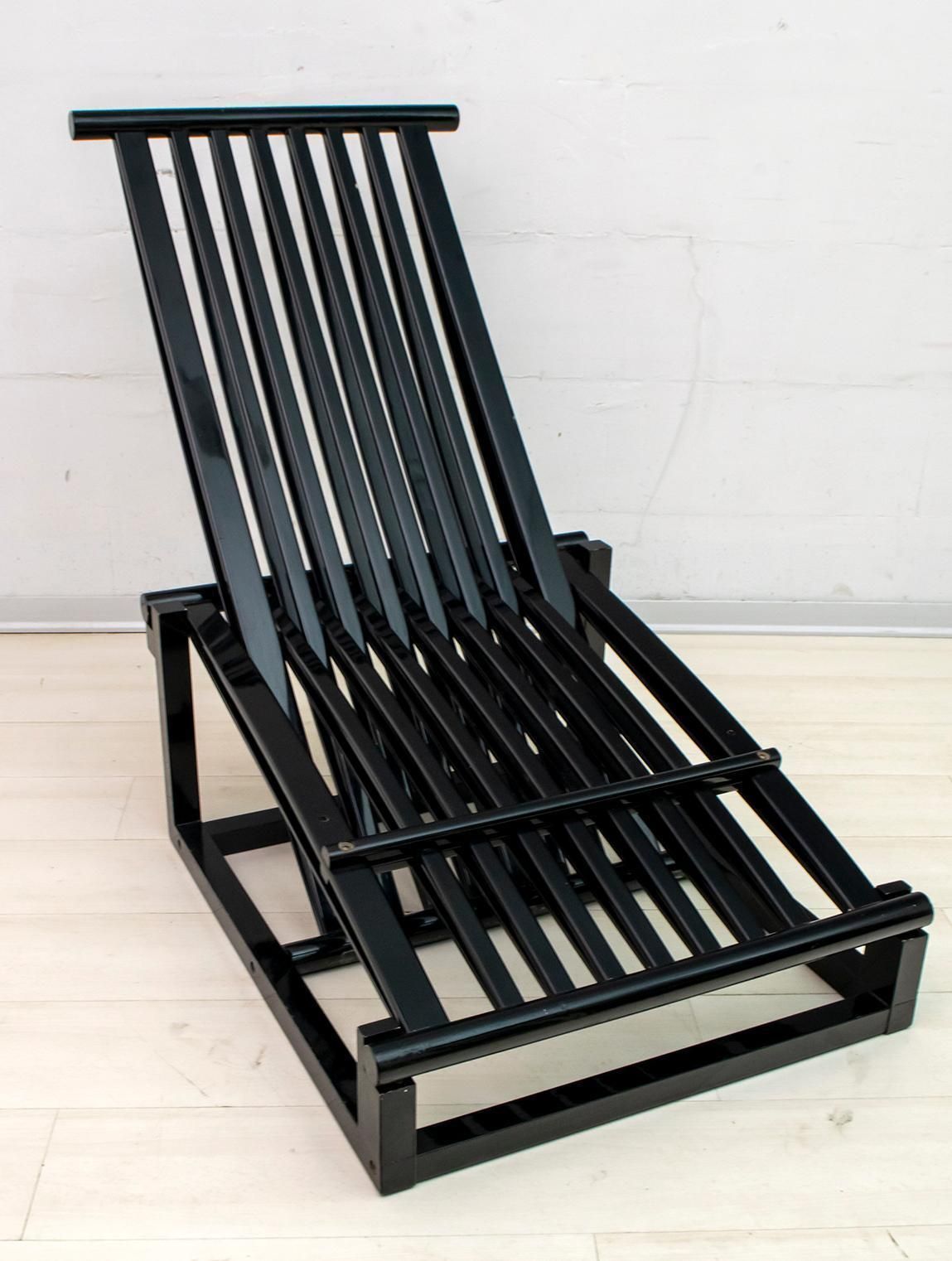 Carlo Pagella Mid Century Modern Italian Relax Armchair For Romanutti, 1970s photo vintage