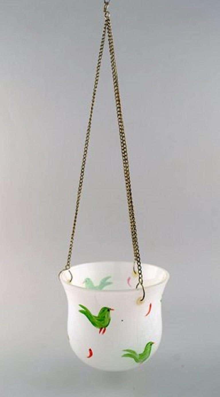 Ulrica Hydman Vallien For Kosta Boda, Hanging Herbal Pot In Art Glass photo furniture