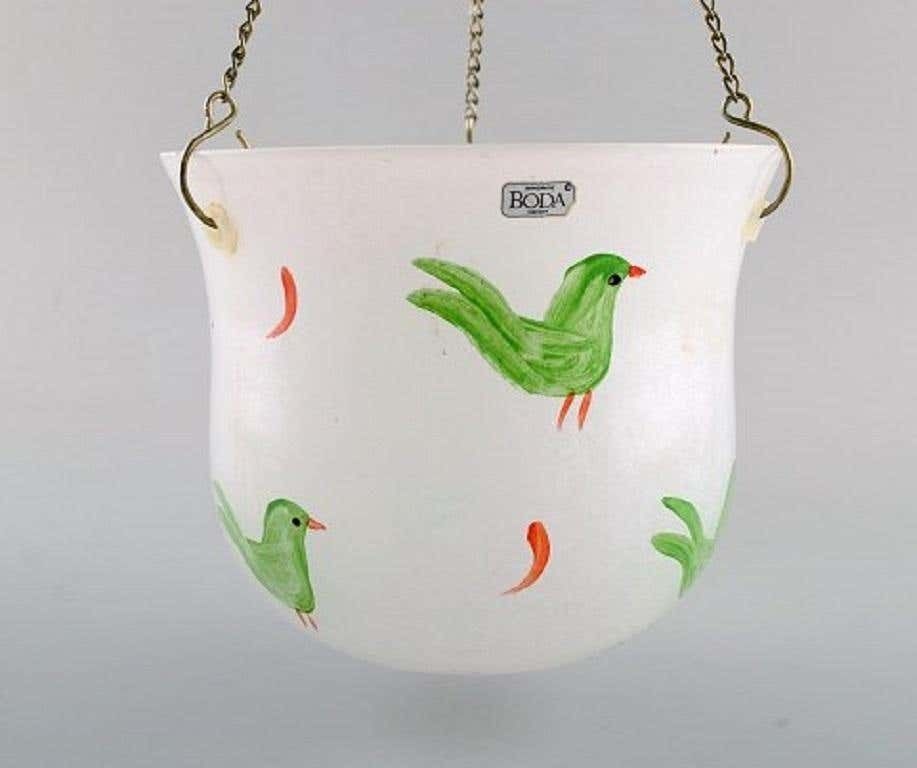 Ulrica Hydman Vallien For Kosta Boda, Hanging Herbal Pot In Art Glass photo buy