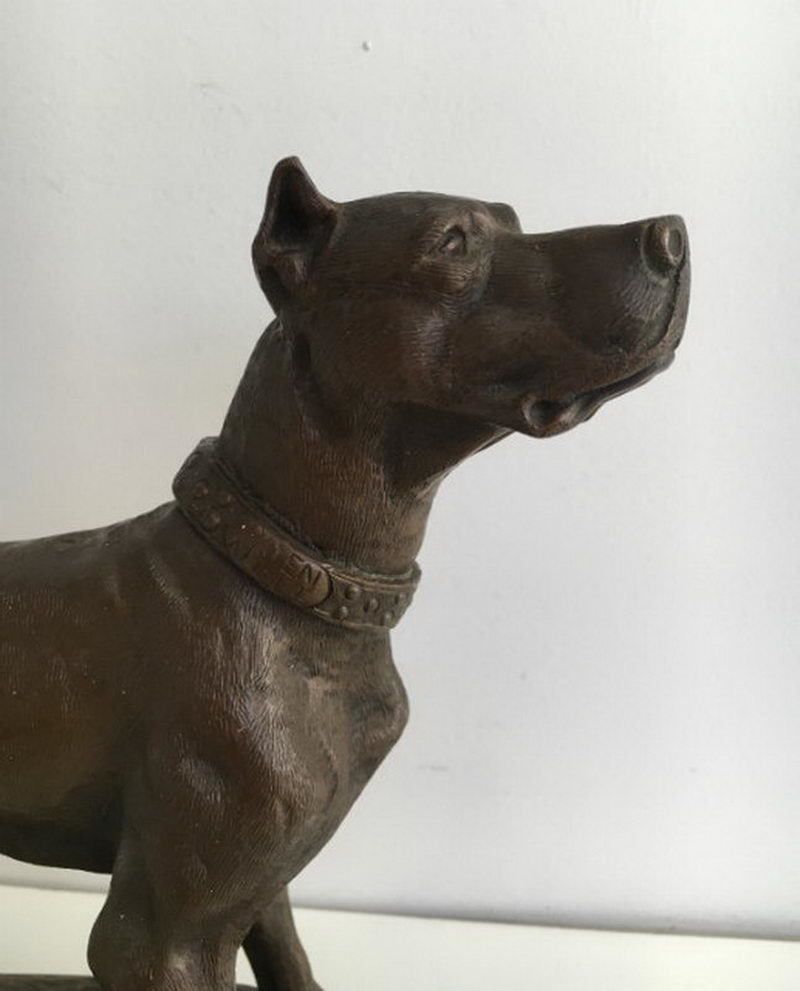 Henri Payen.(1894 1933). German Mastiff. Signed Payen à Lille On The Necklace. Circa 1920 photo 336.0