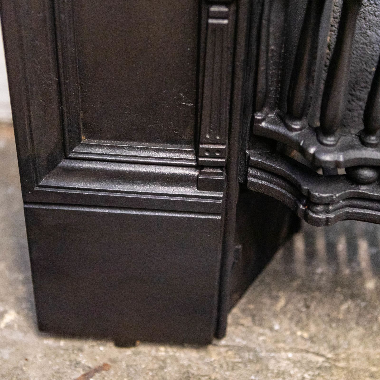 Antique Cast Iron Combination Fireplace photo vintage