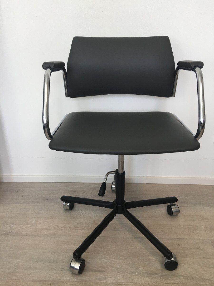 Grey Desk Chair From Kovona, 1986 photo Furniture
