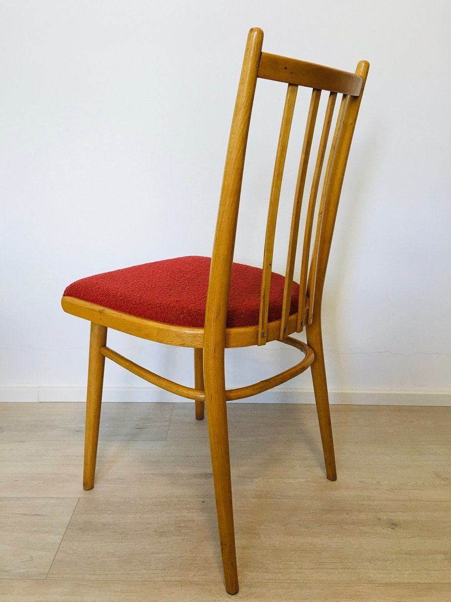 photo vinterior Mid Century Czech Light Blue Dining Chairs From Ton, Set Of 4