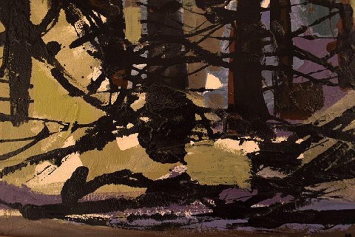 Margareta Sandberg Hög, Swedish Artist, Oil On Board, 1960s photo 612.0