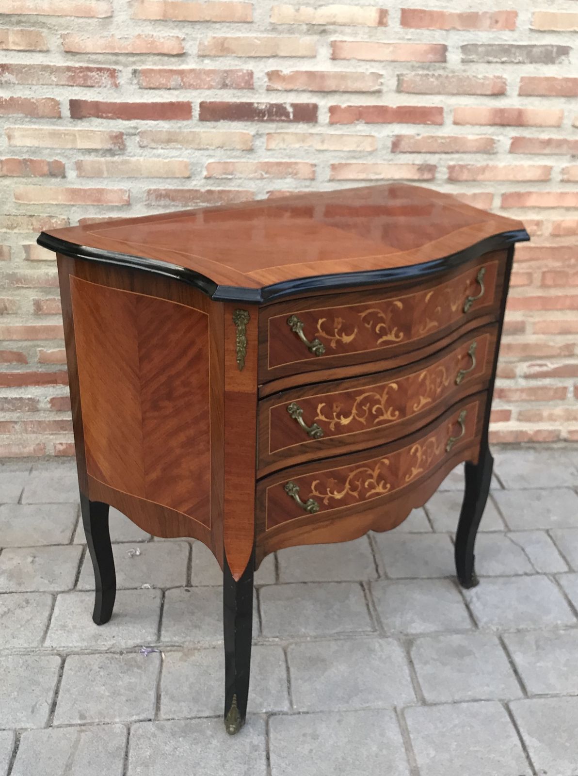 Louis XVI Style Kingwood And Marquetry Commode, 1950s photo furniture