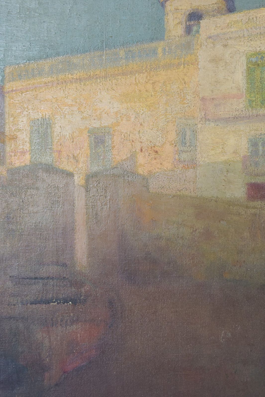 Intimistisch Schilderij Van Een Huis En Vissersboot photo Kunst