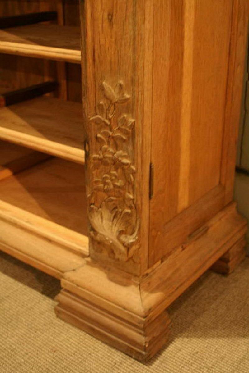 Decorative Carved Wood Piece Of Furniture With Shelves. 19th Century photo Furniture