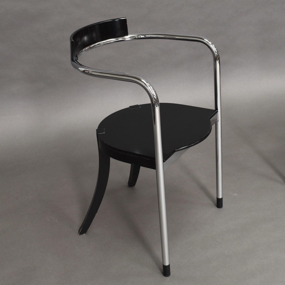 Italian Chrome Dining Chairs By David Palterer For Zanotta, 1980s, Set Of 2 photo buy