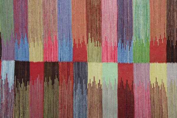 Long Modern Multi Coloured Kilim Handwoven Runner Rug  80x287 photo vinterior