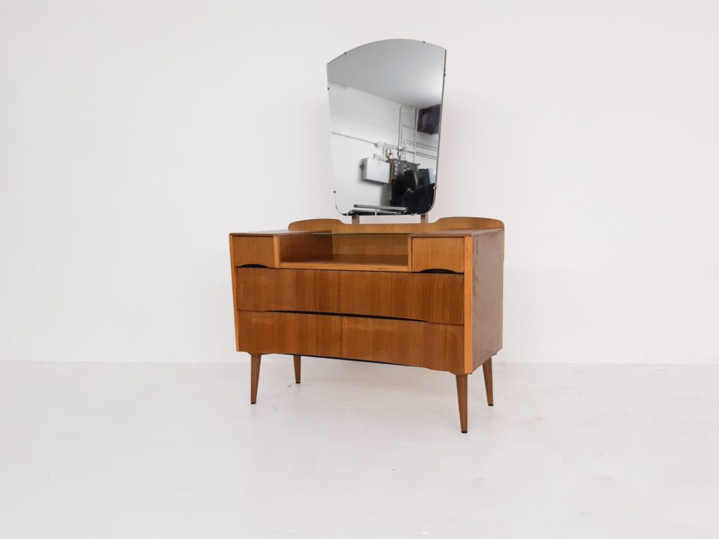 Small Dressing Table / Vanity By Gunther Hoffstead For Uniflex, photo for sale