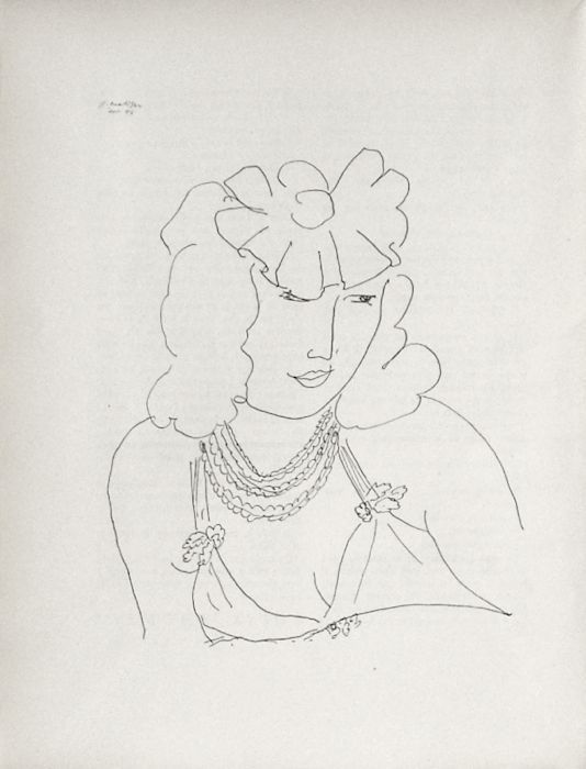 Matisse Henri (After)   Typography   Portrait Of Young Girl