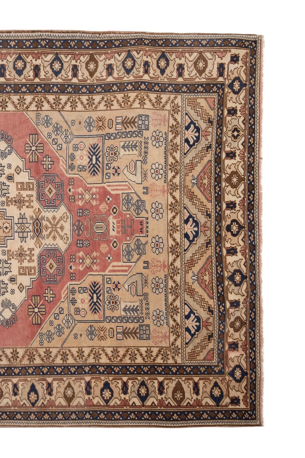 Antique Central Anatolian Turkish Karapinar Rug 6'8" X 10'10" photo vinterior
