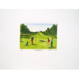 Sepulcher Patrice   Watercolor Engraving   Golf De L'ardilouse