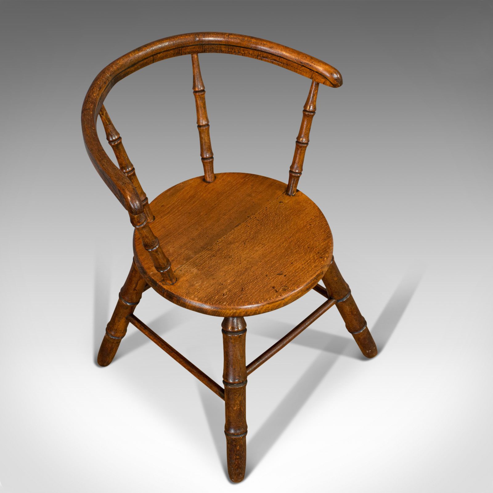 Small Antique Windsor Chair, English, Oak, Apprentice, High Wycombe, Victorian photo buy