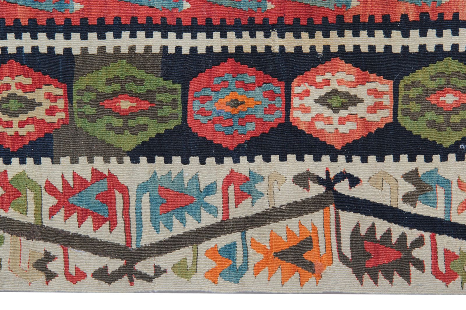 Anatolian Turkish Carpets Uk, Antique Kilim Rug Geometric Rugs For Sale 179 X 413 Cm photo 4200.0