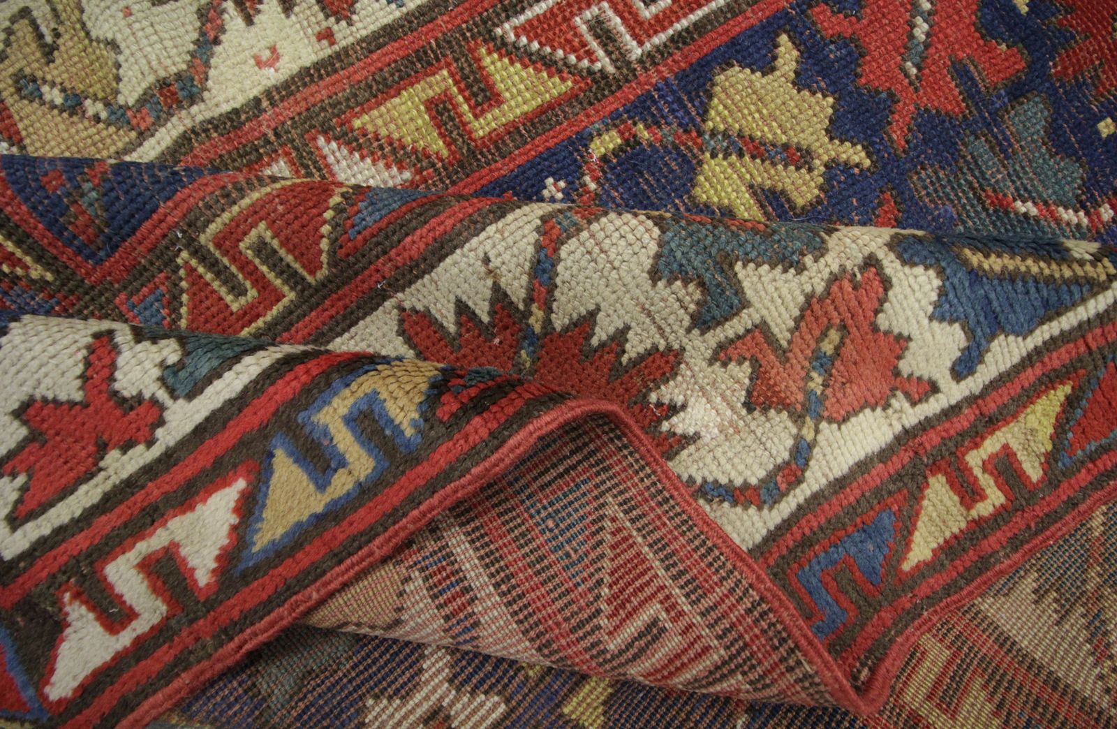 Handwoven Runner Antique Carpet Traditional Caucasian Kazak Rug 115x280cm photo buy