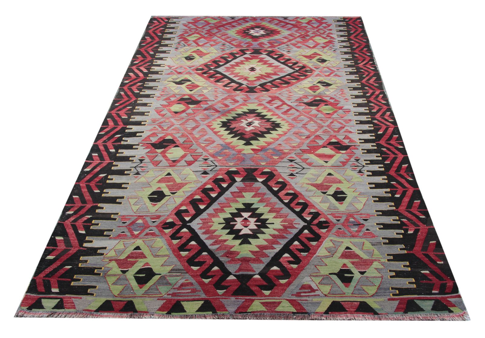 Antique Rugs Uk, Turkish Kilim Rugs For Sale, Geometric Anatolian Runners 154 X 288 Cm photo 1890.0
