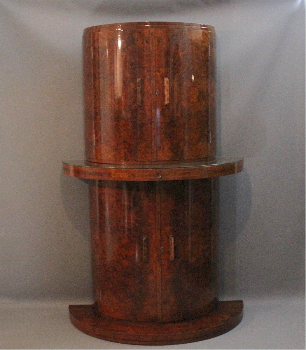 Art Deco Demi Lune Cocktail Cabinet photo Furniture