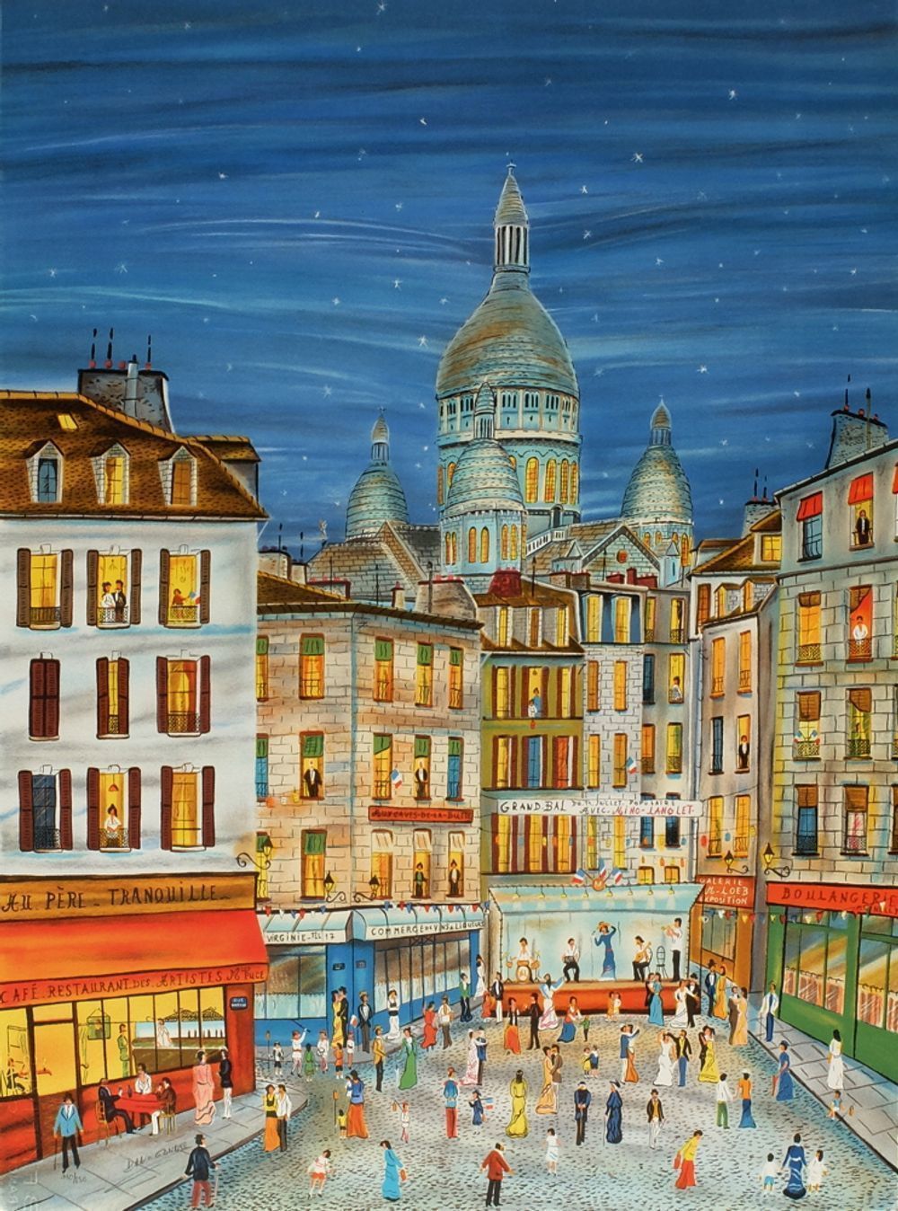 And Gandre Grand Ball Of July 14 In Montmartre 1985