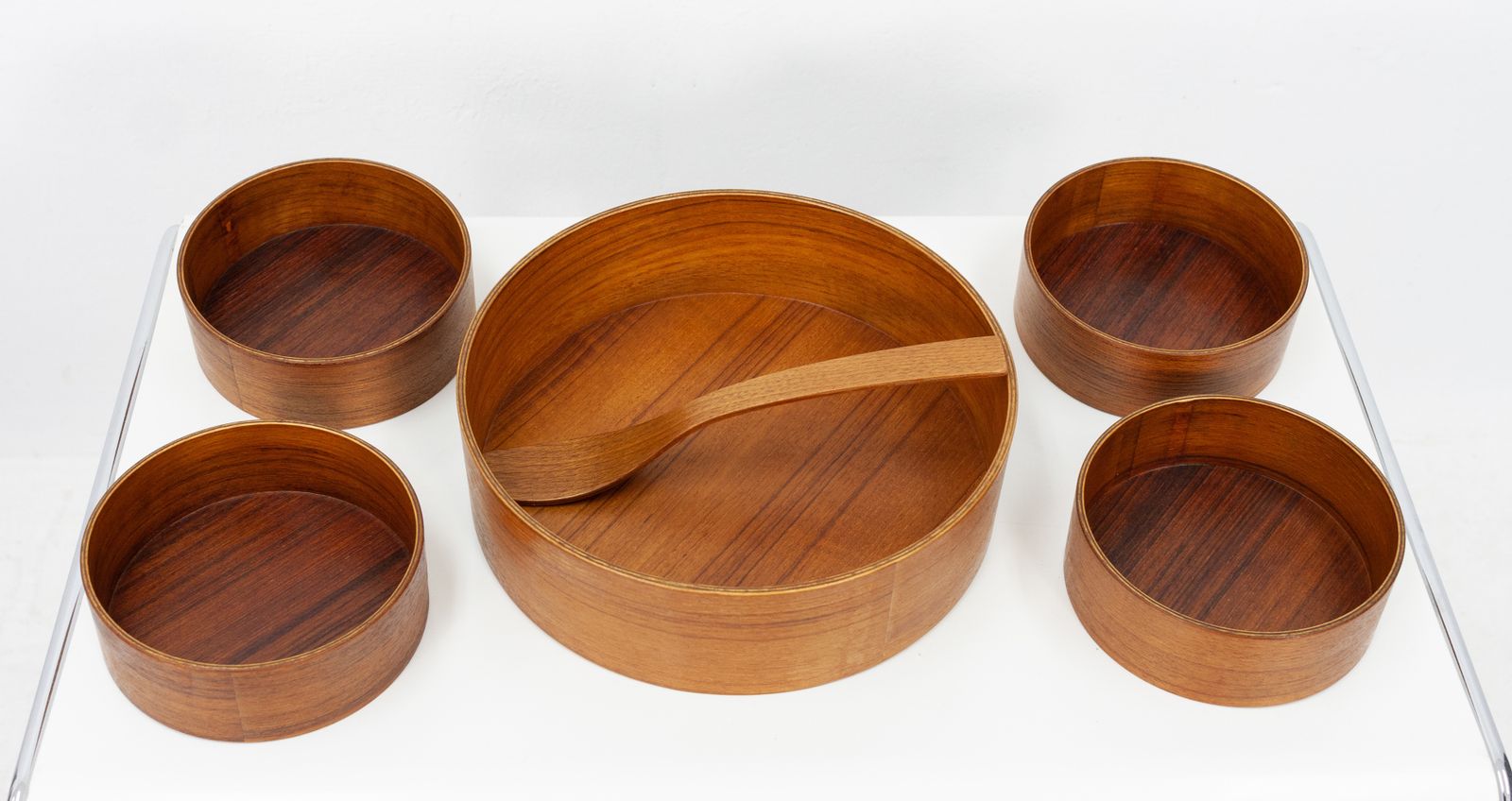 Vintage Teak Salad Serving Set