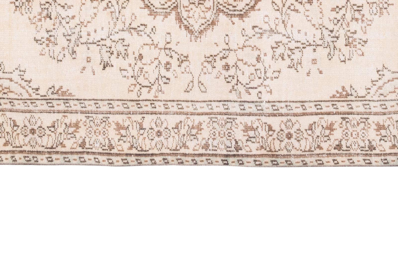 Anatolian Oushak Kars Handwoven Distressed Ushak Area Rug photo 1375.0
