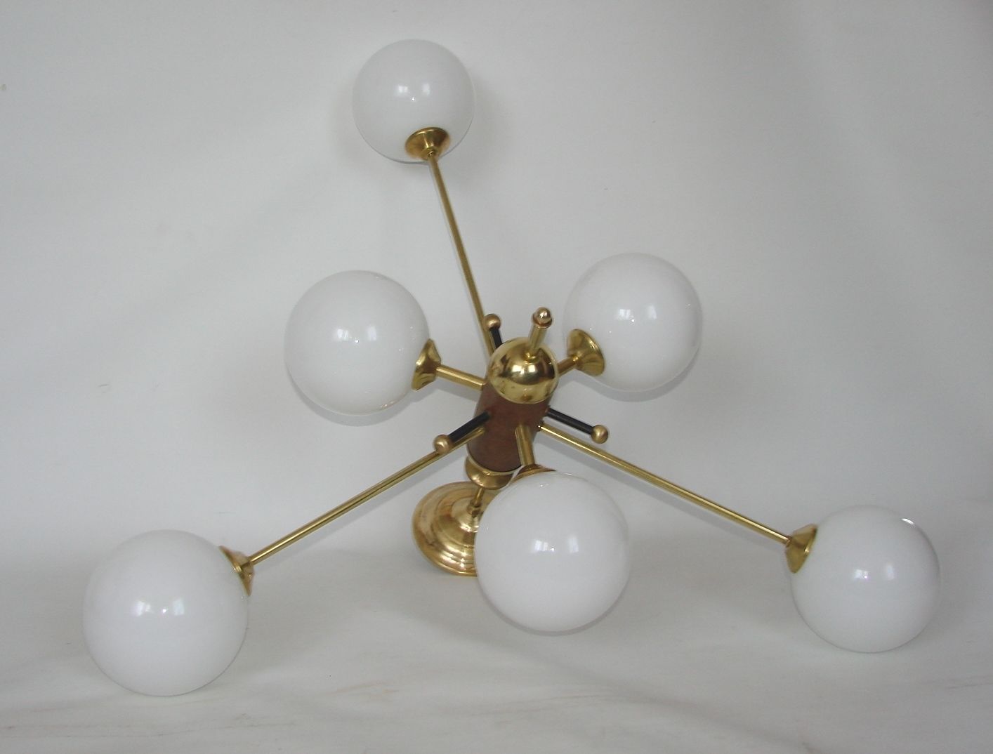 Stilnovo Style Chandelier, 60s photo vinterior