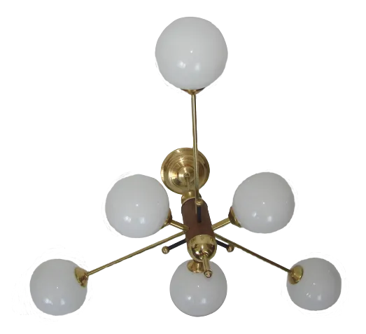 Stilnovo Style Chandelier, 60s