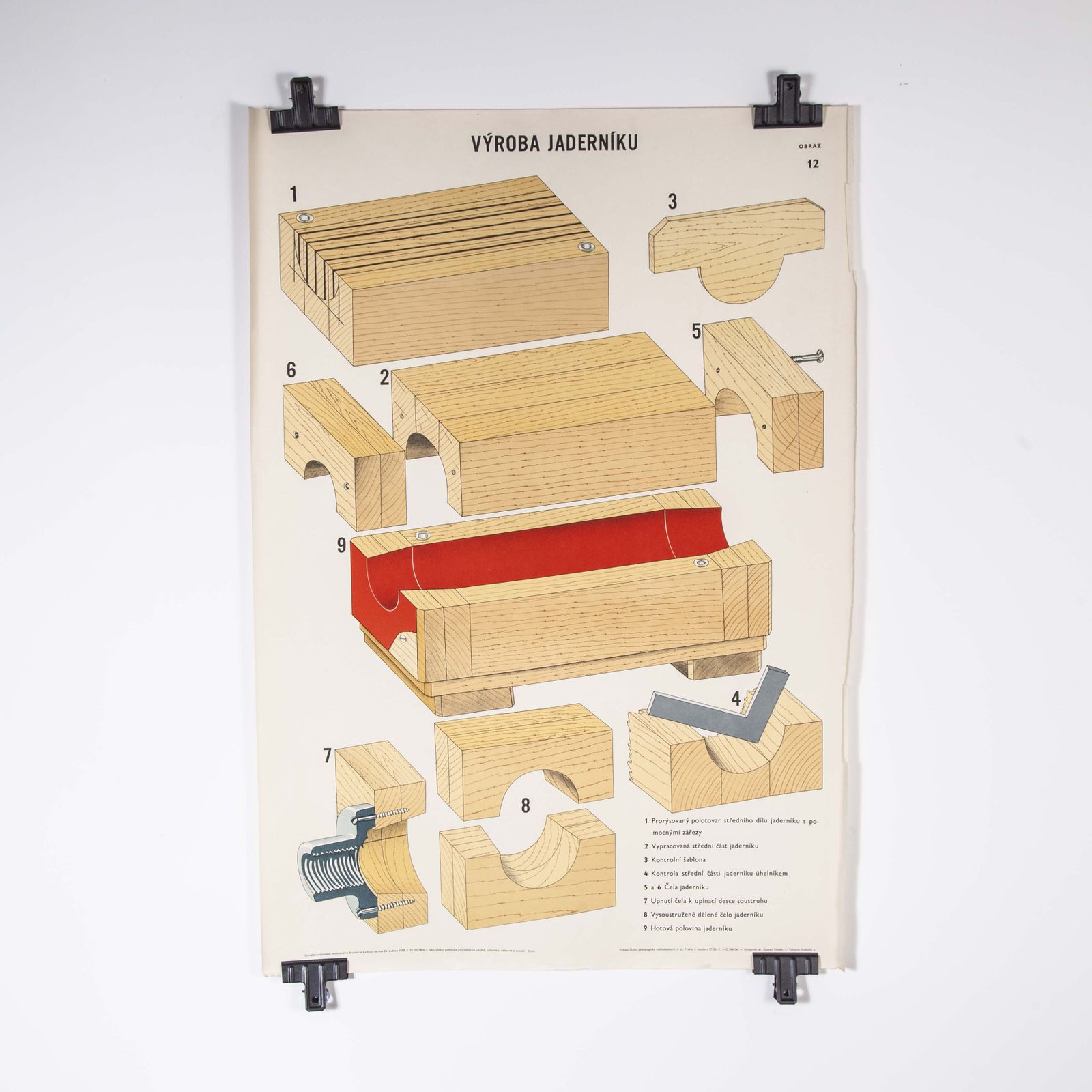 Czech Technical Industrial Drawing – Foundry Mould Engineering Poster – 11