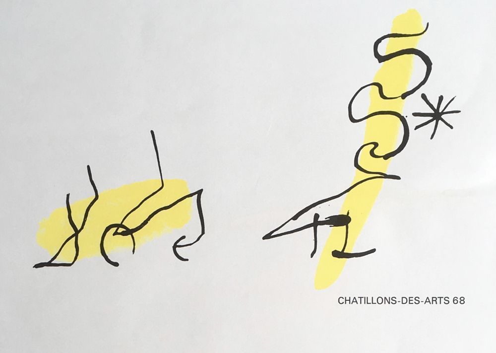 Miro Joan After   Serigraphy   Flat Cover Of The Catalog Chatillon Des Arts 68