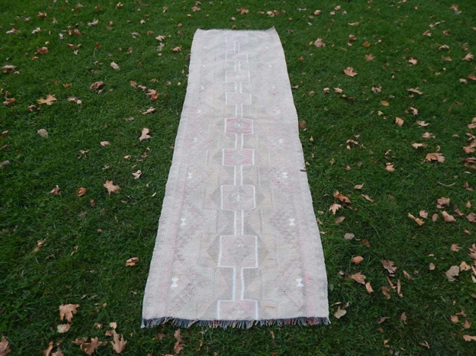 Distressed Vintage Kurdish Hand Knotted Herki Kilim Runner Rug 2′11″ × 9′7″ photo furniture