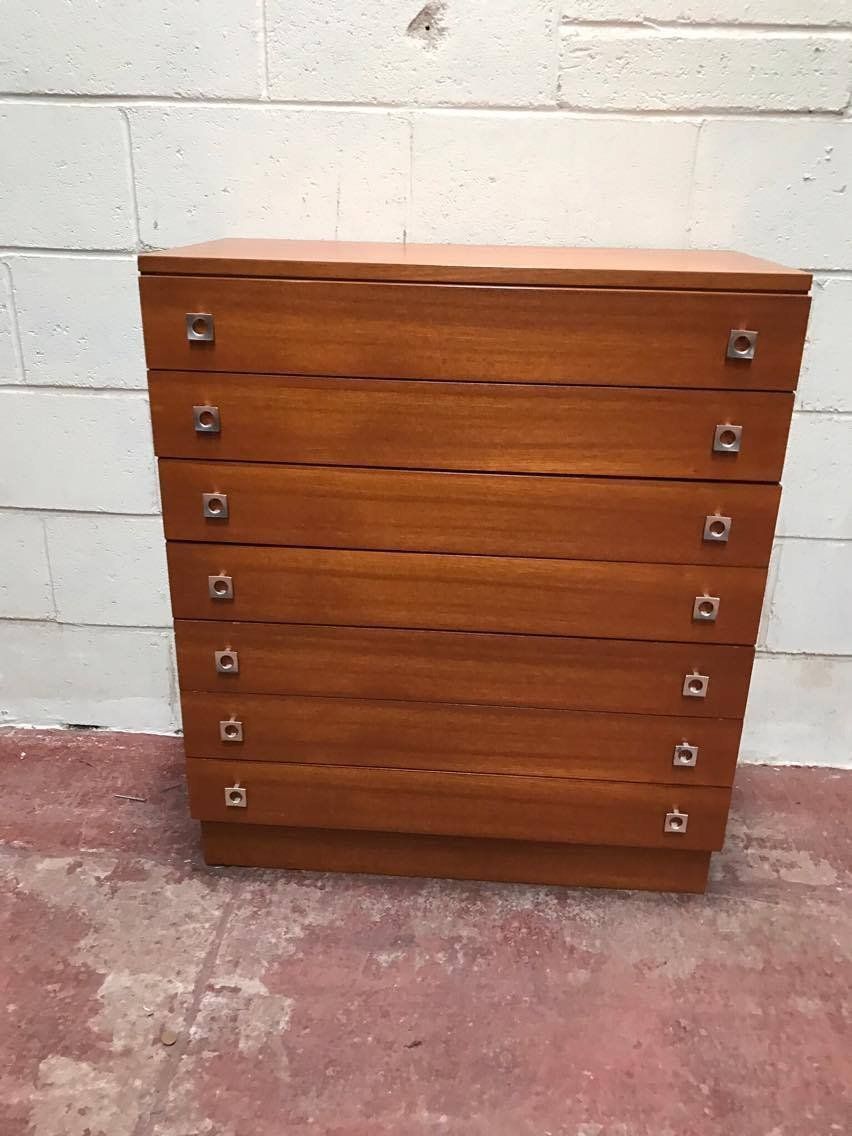 Mid Century Teak Chest Of Drawers, 1960s