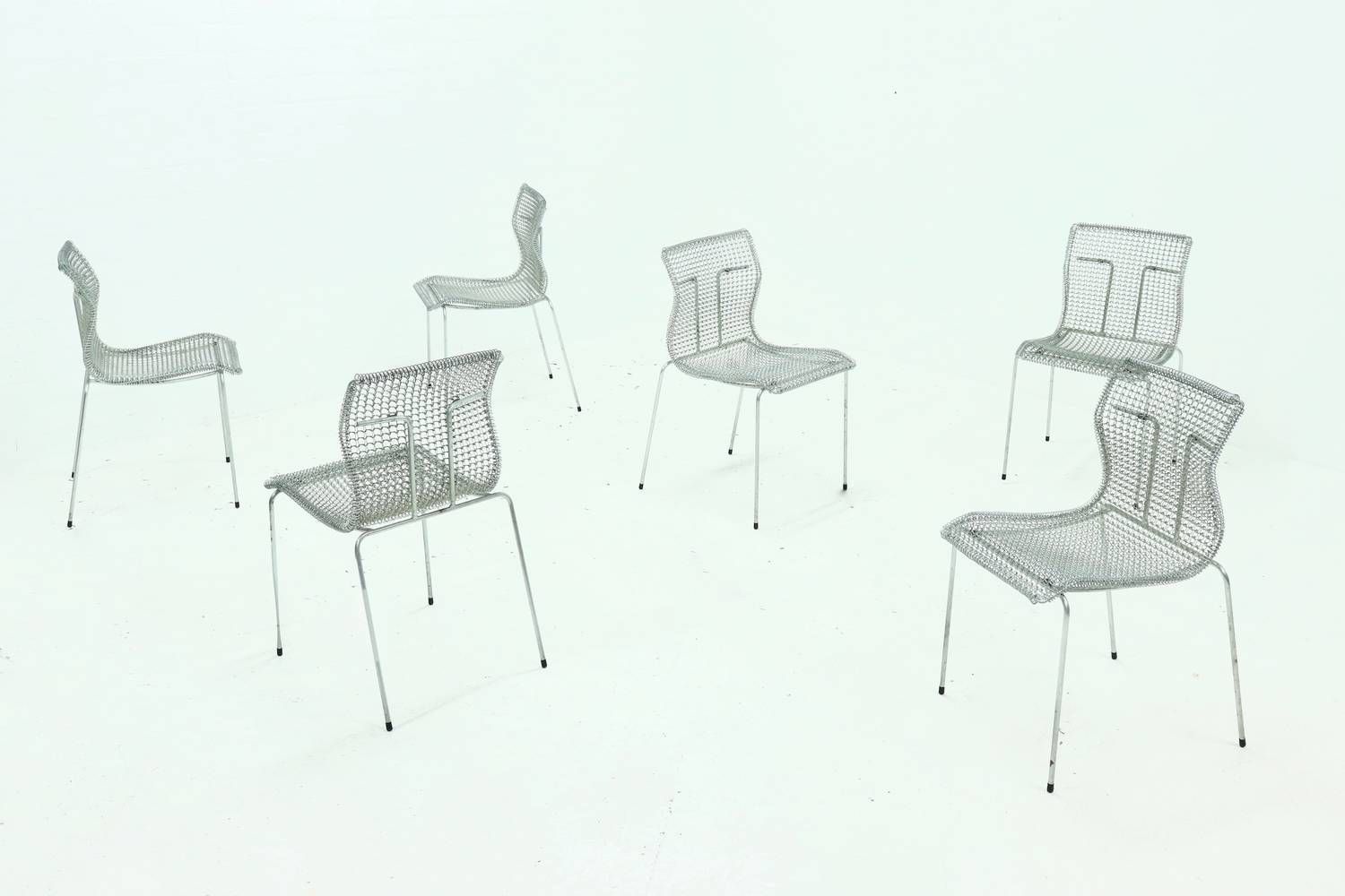 photo furniture Set Of 6 Dining Chairs By Niall O'flynn For 'T Spectrum, 1997