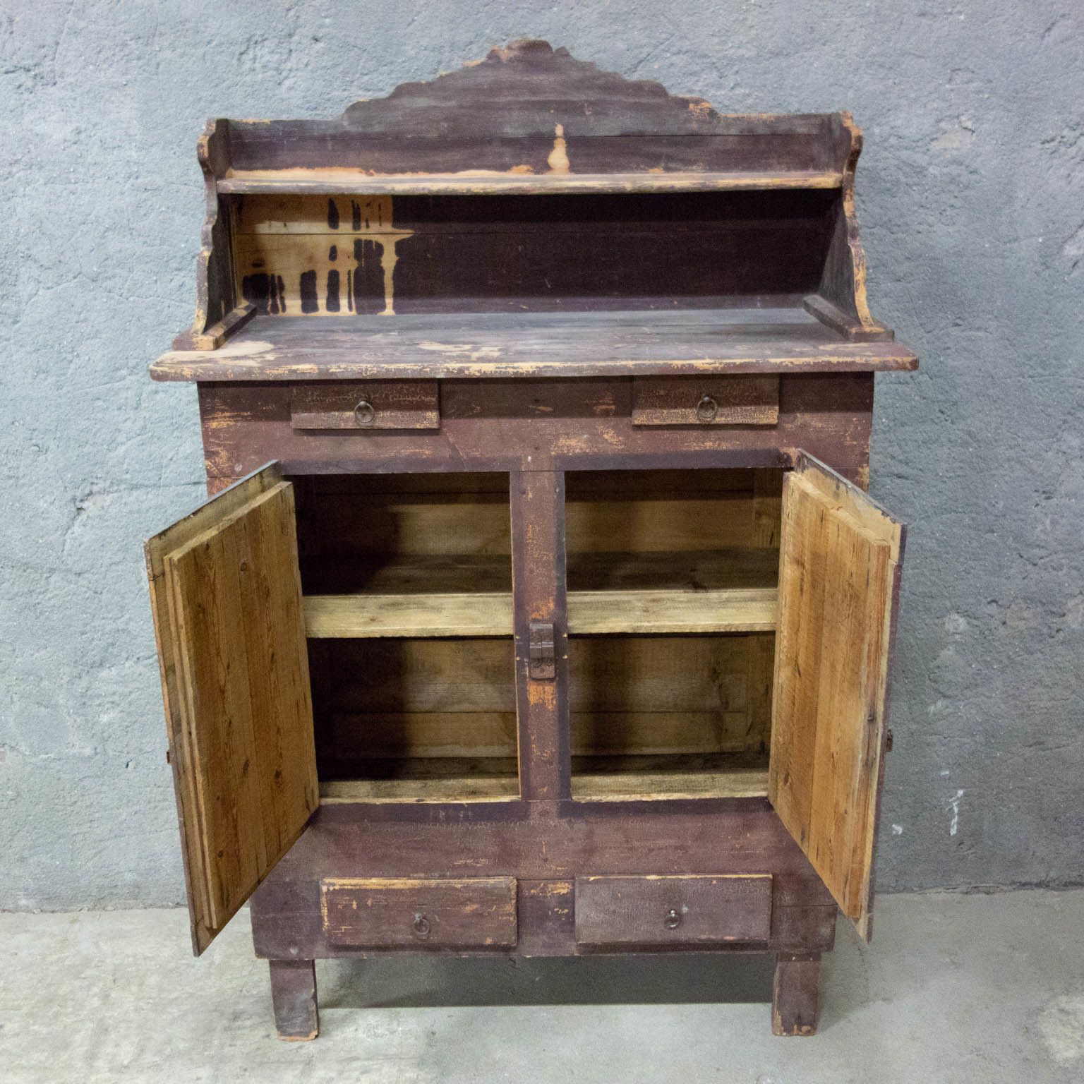 1057.68 Brocante French Kitchen Cabinet photo