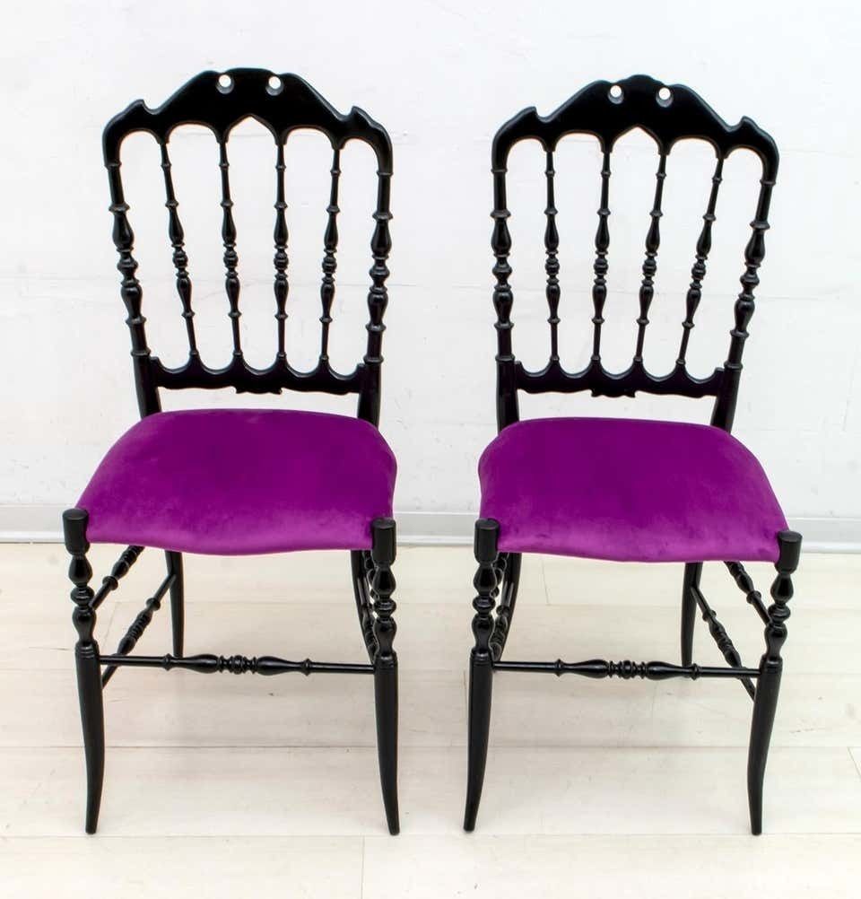 Pair Of Giuseppe Gaetano Descalzi Mid Century Italian Chiavari Chairs photo furniture