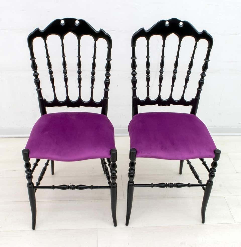 Pair Of Giuseppe Gaetano Descalzi Mid Century Italian Chiavari Chairs photo 1455.0