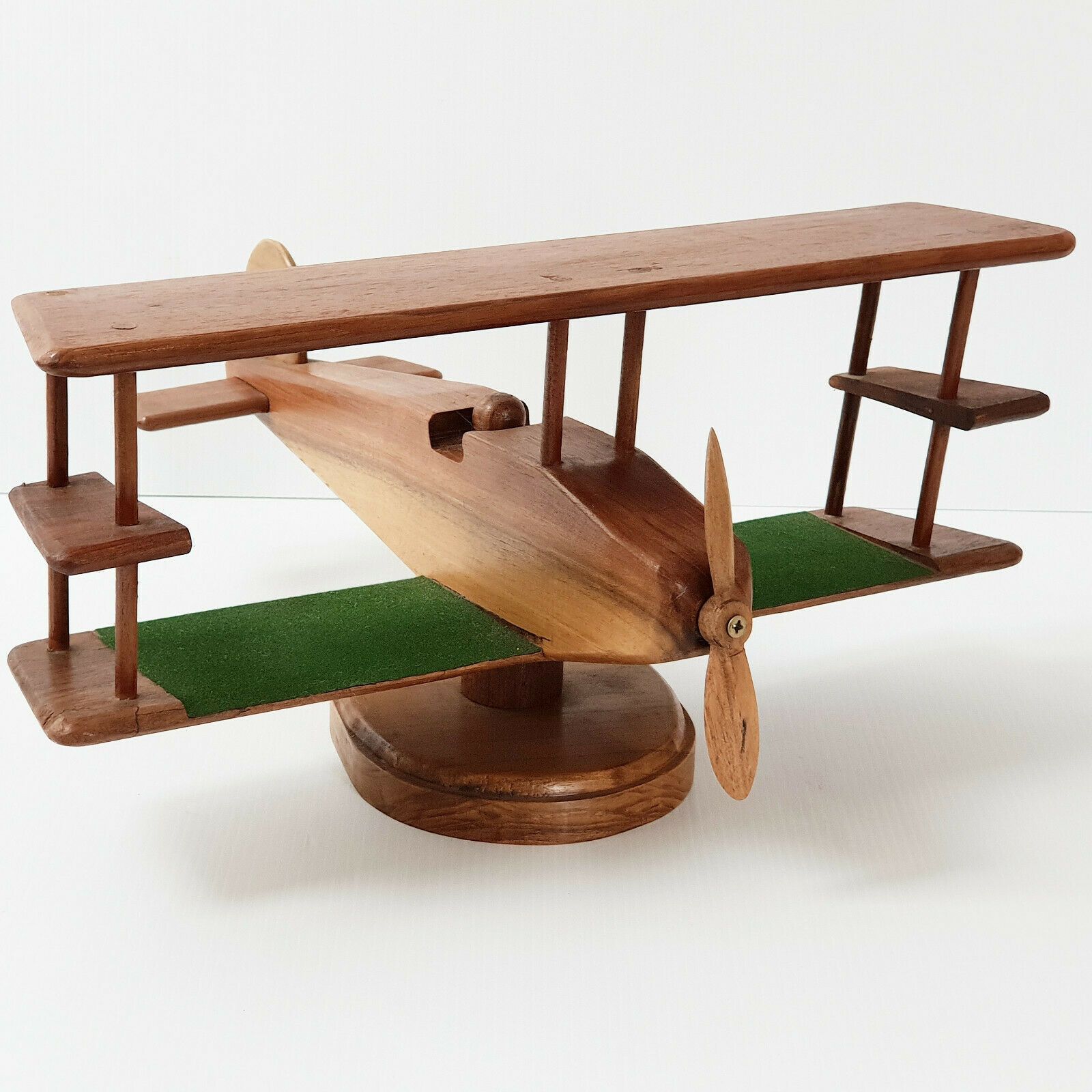 Superb Swivel Airplane On Vintage Base 1960 In Teak 60s 1960s 60s