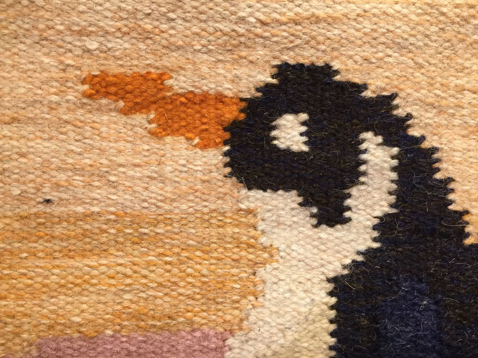 Signed Swedish Flat Weave Rug / Wall Hanging By Textile Artist Ingegerd Silow photo 442.0