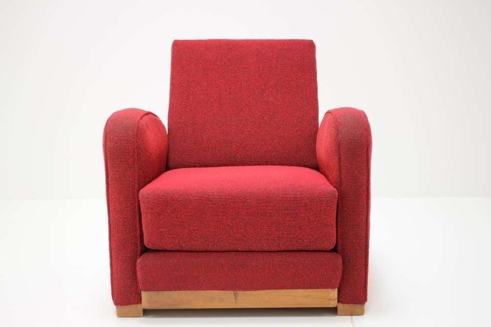 Rare Armchair Design By Jindřich Halabala Model H 282, Czechoslovakia. photo Furniture
