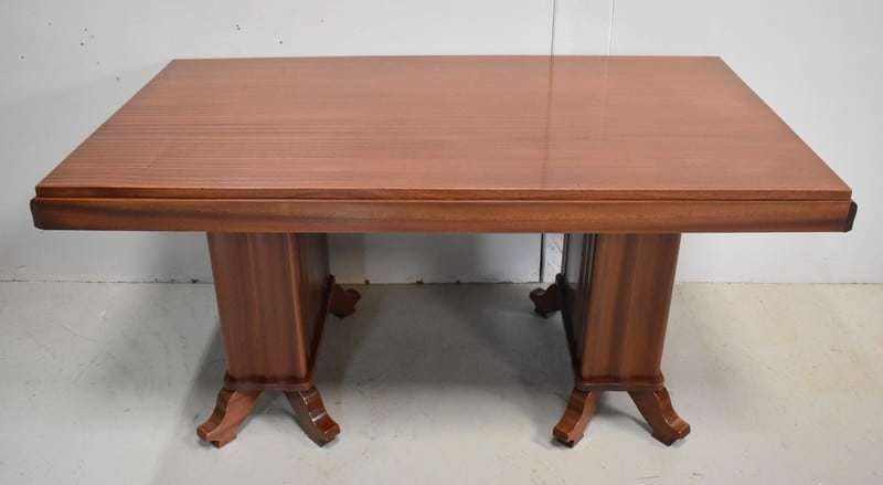 Rectangular Table In Solid And Veneered Mahogany 1930/1940 photo furniture