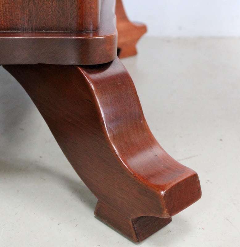 Furniture Rectangular Table In Solid And Veneered Mahogany 1930/1940 photo