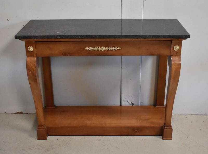 Console In Solid Cherry, Restoration Period   1820