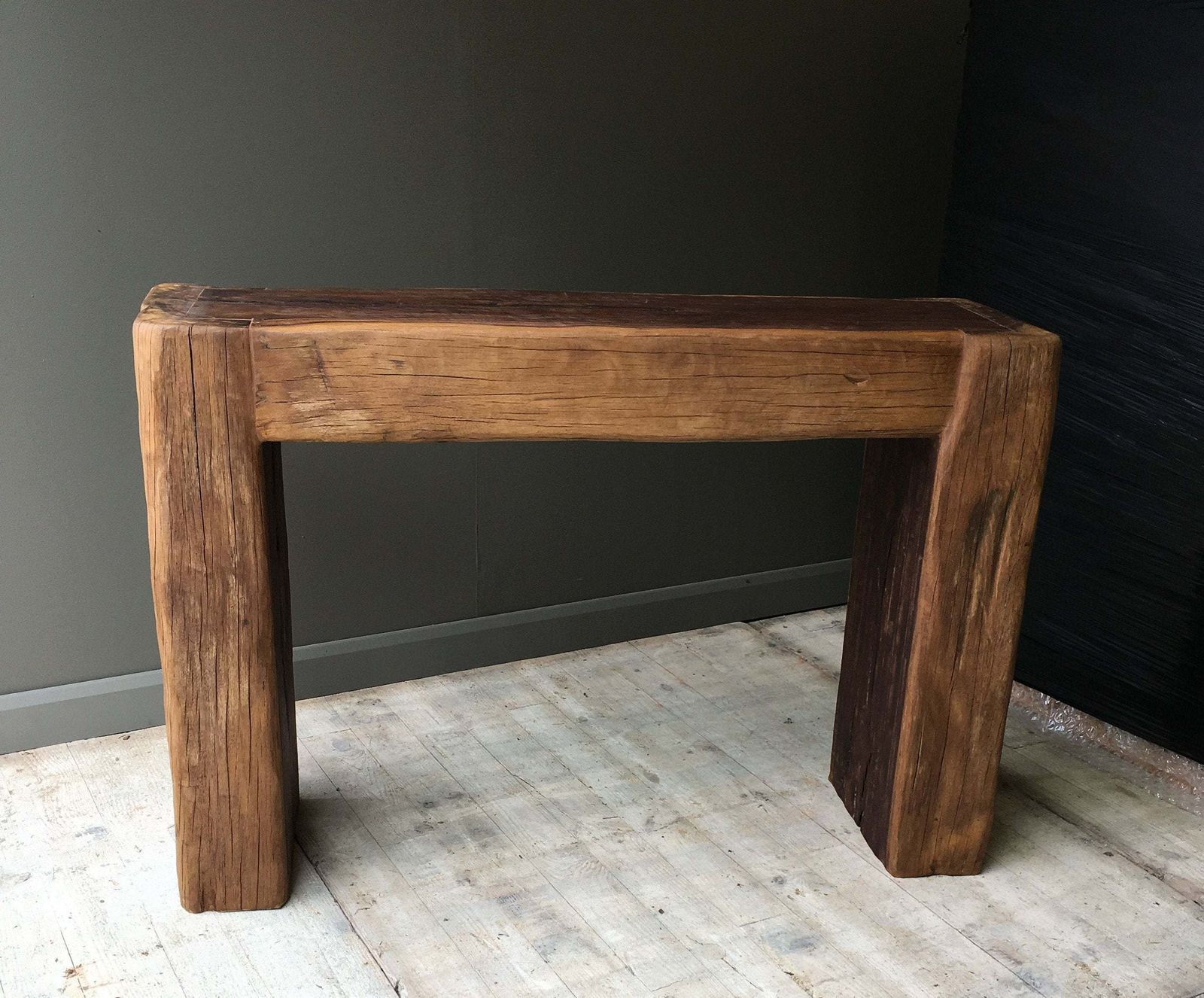 Custom Made Rustic Bench Or Table In Reclaimed Oak. Made To Size. Guide Price Only. photo for sale