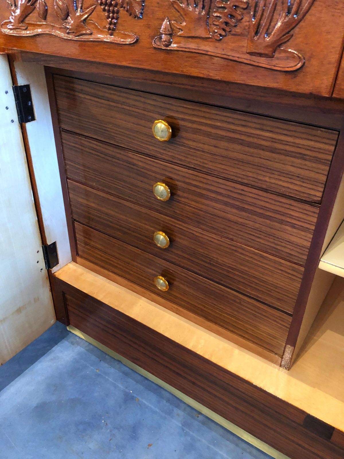 photo vinterior Italian Midcentury Sideboard Manufactured By Consorzio Esposizioni Mobili Cantù