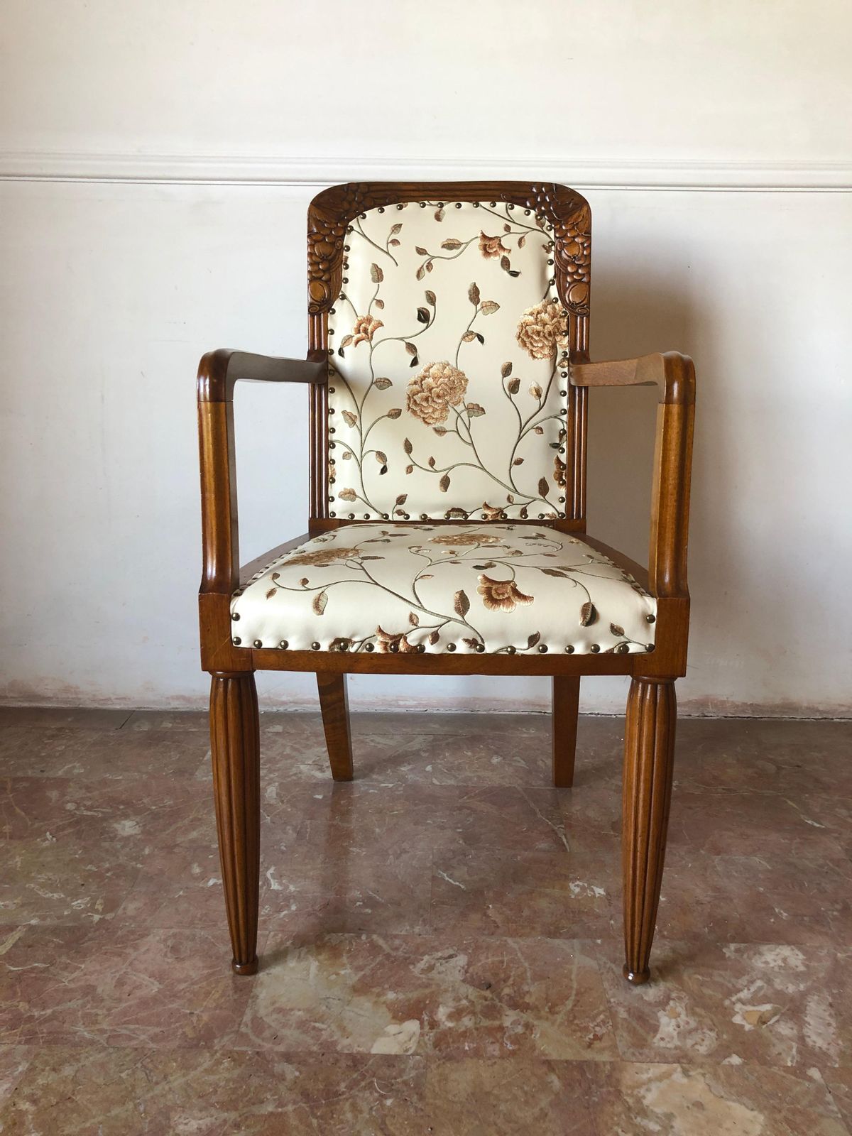 Pair Of French Liberty Art Nouveau Armchairs, 1920s photo buy