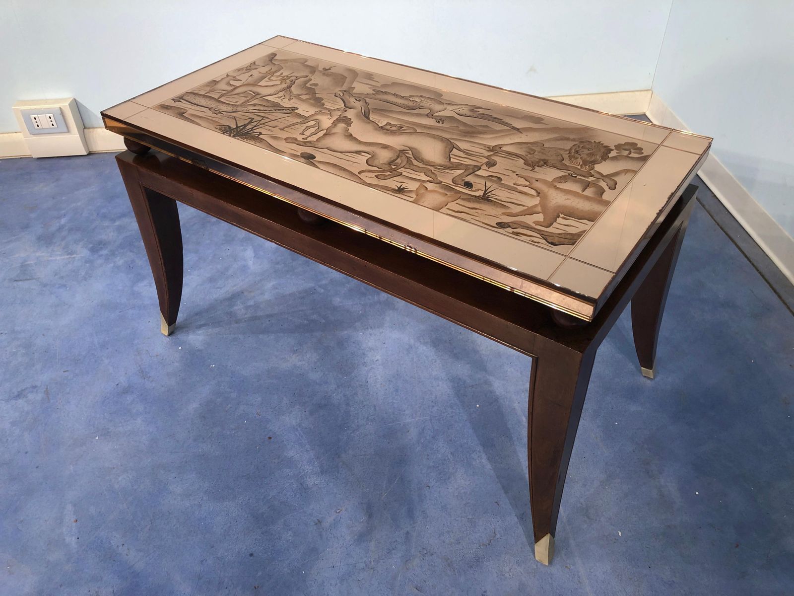 photo buy French Art Deco Coffee Table, In The Style Of Pascaud, 1940